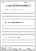 Vorschau - Arbeitsblätter - Lesetext/ Lesetandem "Die Kastanie" mit Fragen (Klasse 2,3,4) - Seite 2