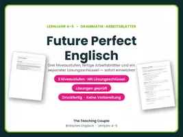 Vorschau - Arbeitsblätter - Future Perfect Englisch – Übungen - Deckblatt