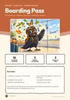 Vorschau - Arbeitsblätter - Stundeneinstiege Biologie 5/6 | 10 Tickets à 5 Minuten mit Lösungen | Wirbeltiere, Pflanzen, Fotosynthese | Boarding Pass - Seite 1