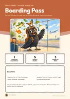 Vorschau - Arbeitsblätter - Stundeneinstieg Biologie 5/6 gratis | 5-Minuten-Ticket mit Lösung | Fotosynthese, Samenverbreitung | Boarding Pass - Seite 1