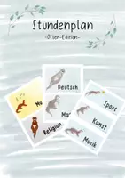 Vorschau - Poster - Tagestransparenz Stundenplan Otterklasse - Deckblatt