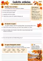 Vorschau - Arbeitsblätter - Herbstgedicht „Herbsttag“ – Gedichtanalyse, Reime, Stimmung & kreatives Schreiben | Deutsch Klasse 5 - Seite 2