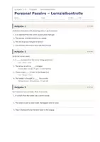 Vorschau - Test - Personal Passive – Lernzielkontrolle - Seite 1
