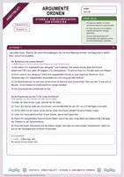 Vorschau - Arbeitsblätter - Argumente ordnen und gewichten: vom schwächsten zum stärksten | Unterrichtsstunde mit Materialtext, Arbeitsblättern und Lösungen | Deutsch Klasse 7/8 - Seite 3