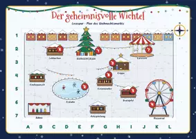 Vorschau - Arbeitsblätter - Lesespur Weihnachtswichtel mit Lösungen - Seite 1