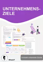 Vorschau - Stundenentwürfe - Unternehmensziele - Komplette Unterrichtsstunde - Wirtschaft - Deckblatt