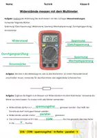 Vorschau - Arbeitsblätter - Widerstände messen mit dem Multimeter - Seite 2