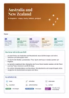 Vorschau - Unterrichtsreihen - Australia and New Zealand | Arbeitsheft + 2 Klassenarbeiten | Landeskunde Down Under, Natur, Māori | Englisch Klasse 8/9 | mit Lösungen - Seite 2