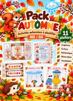 Aperçu - Apprentissages en autonomie - Automne MS-GS : 11 ateliers autonomes - Page de couverture