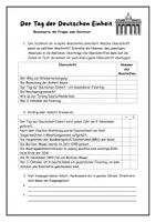 Vorschau - Stundenentwürfe - Sachtext "Der Tag der Deutschen Einheit - 3. Oktober" - Leseverständnis -Textarbeit - Seite 3