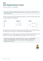 Vorschau - Arbeitsblätter - Kombinatorik Klasse 3/4 – 6 Lernfälle mit Hilfen und Lösungen - Seite 2