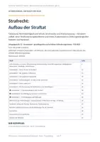 Vorschau - Stundenentwürfe - Strafrecht: Aufbau der Straftat Kl. 13 - Seite 1