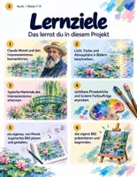 Vorschau - Stundenentwürfe - Malen wie Claude Monet / Impressionismus / Seerosen (Kunst 7.-9. Klasse) - Seite 3