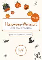Vorschau - Arbeitsblätter - Halloween-Werkstatt - GRATIS-Probe - Deckblatt