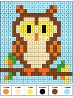 Vorschau - Arbeitsblätter - 🍂Pixelkunst - Malen nach Zahlen: Herbst - Seite 3