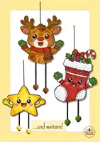 Vorschau - Mal- und Bastelvorlagen - Kunst Weihnachten - Fensterdeko mit beweglichen Beinen basteln - Kunst Grundschule Klasse 2, Kunst Klasse 3 - Seite 2