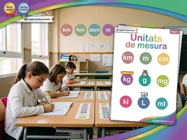 Vista previa - Refuerzo / NEE / Materiales de apoyo - RÈTOLS D'UNITATS DE MESURA I TAULA | Longitud, Massa i Capacitat - Portada