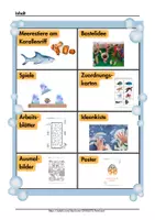 Vorschau - Arbeitsblätter - Unterwasserwelt im Kindergarten Thema Meer Projekt Meerestiere Kita - Seite 1