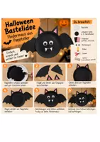 Vorschau - Mal- und Bastelvorlagen - Halloween Basteln mit Kindern 🎃 | Einfache Bastelvorlagen zum Ausschneiden | Kita & Grundschule - Seite 3