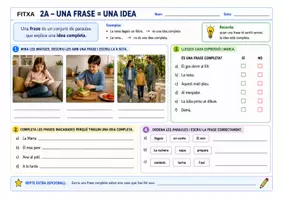 Vista previa - Hojas de trabajo - APRENEM A CONSTRUIR FRASES - Portada