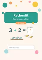 Vorschau - Arbeitsblätter - Rechenfit_Rechengeschichten - Deckblatt