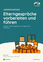 Vorschau - Stundenentwürfe - Elterngespräche vorbereiten und führen – Klasse 1–4 – Vorlagen für Lehrkräfte - Deckblatt