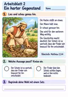 Vorschau - Arbeitsblätter - Jesus erzählt vom Schatz im Feld | Religion Klasse 2 Arbeitsblätter | Evangelische Religionslehre | 10 Arbeitsblätter als PDF - Seite 2
