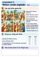 Vorschau - Arbeitsblätter - Jesus erzählt von den Arbeitern im Weinberg | Religion Klasse 2 Arbeitsblätter | Evangelische Religionslehre | 10 Arbeitsblätter als PDF - Seite 3