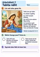 Vorschau - Arbeitsblätter - Tabita hilft vielen Menschen | Religion Klasse 2 Arbeitsblätter | Evangelische Religionslehre | 10 Arbeitsblätter als PDF - Seite 2