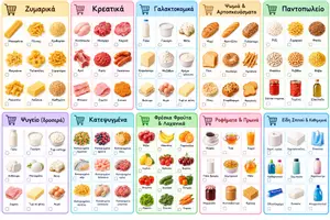 Προεπισκόπηση - Flashcards - SUPER MARKET 🛒 - Εξώφυλλο