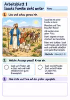 Vorschau - Arbeitsblätter - Isaak findet Frieden am Brunnen | Religion Klasse 2 Arbeitsblätter | Evangelische Religionslehre | 10 Arbeitsblätter als PDF - Seite 1