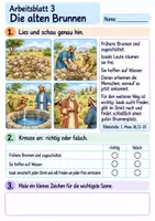 Vorschau - Arbeitsblätter - Isaak findet Frieden am Brunnen | Religion Klasse 2 Arbeitsblätter | Evangelische Religionslehre | 10 Arbeitsblätter als PDF - Seite 3