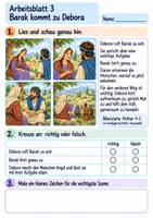 Vorschau - Arbeitsblätter - Debora macht Mut | Religion Klasse 2 Arbeitsblätter | Evangelische Religionslehre | 10 Arbeitsblätter als PDF - Seite 3