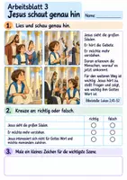 Vorschau - Arbeitsblätter - Der zwölfjährige Jesus im Tempel | Religion Klasse 2 Arbeitsblätter | Evangelische Religionslehre | 10 Arbeitsblätter als PDF - Seite 3