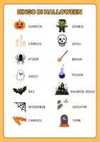 anteprima - Flashcard - BINGO DI HALLOWEEN - CLIL 🎃🧛👻 - Pagina 1