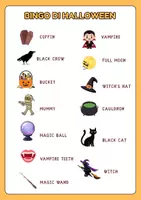 anteprima - Flashcard - BINGO DI HALLOWEEN - CLIL 🎃🧛👻 - Pagina 2