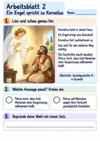 Vorschau - Arbeitsblätter - Petrus besucht Kornelius | Religion Klasse 2 Arbeitsblätter | Evangelische Religionslehre | 10 Arbeitsblätter als PDF - Seite 2