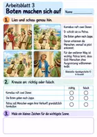 Vorschau - Arbeitsblätter - Petrus besucht Kornelius | Religion Klasse 2 Arbeitsblätter | Evangelische Religionslehre | 10 Arbeitsblätter als PDF - Seite 3