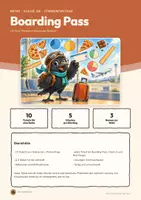 Vorschau - Arbeitsblätter - Stundeneinstiege Mathe 5/6 | 10 Tickets à 5 Minuten mit Lösungen | Brüche, Dezimalzahlen, Prozent | Boarding Pass - Seite 1