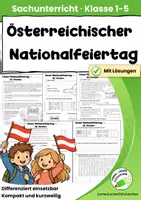 Vorschau - Arbeitsblätter - Österreichischer Nationalfeiertag – Arbeitsblätter | Klasse 1–5 - Deckblatt