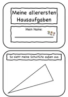 Vorschau - Arbeitsblätter - Heftchen "Meine allerersten Hausaufgaben" 1. Klasse - Seite 1