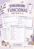 Vista previa - Hojas de trabajo - Evaluación funcional educación infantil - Portada