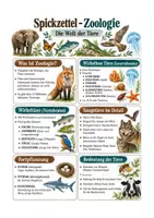 Vorschau - Arbeitsblätter - Zoologie, Wirbeltierklassen, Säugetiere Übersicht + Aufgaben – Biologie Sek I Klasse 5-7 - Deckblatt