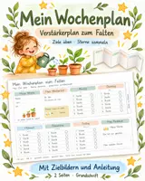 Vorschau - Fördermaterial/Inklusion - Mein Wochenplan - Ziele & Reflexion - Deckblatt