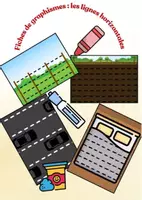 Aperçu - Apprentissages en autonomie - Fiches de graphismes - les lignes horizontales - Page de couverture