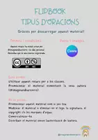 Vista previa - Hojas de trabajo - FLIPBOOK TIPOS DE ORACIONES CASTELLANO Y CATALÁN - página 2