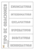 Vista previa - Hojas de trabajo - FLIPBOOK TIPOS DE ORACIONES CASTELLANO Y CATALÁN - página 3