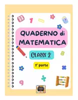 anteprima - Esercizi - Quaderno di Matematica Classe 2^ con kit di 48 schede in b/n - 1° Parte: Teoria, esercizi svolti e schede neutre - Pagina di copertina