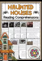 Vorschau - Arbeitsblätter - Top 8 haunted houses - 8 Reading Comprehensions (Halloween, scary stories) - Deckblatt