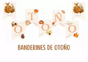 Vista previa - Decoración del aula - BANDERINES OTOÑO @ELEGISERMAESTRA - Portada